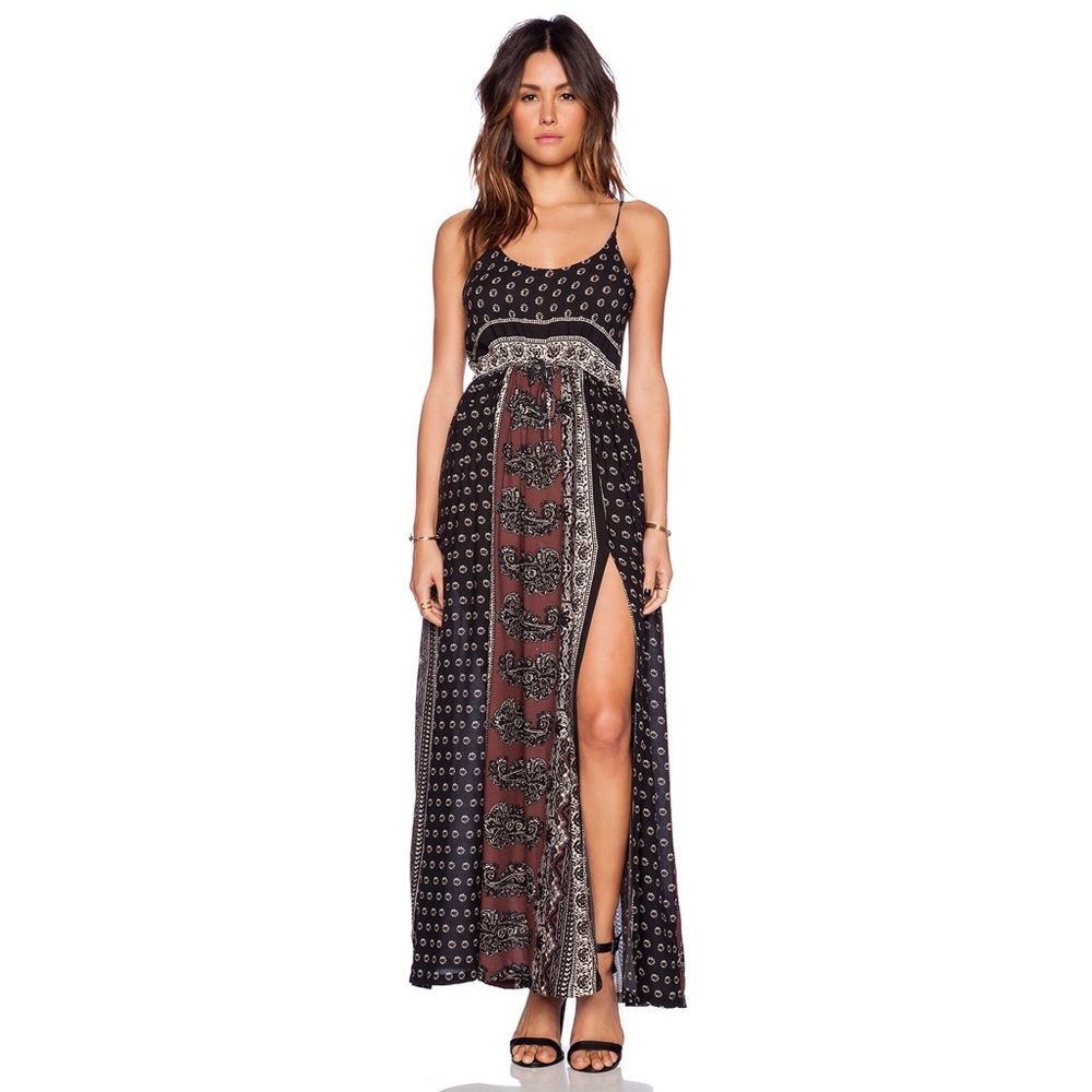 Novella Royale Wild Love Maxi Dress Large EUC